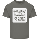 Kayak to Keep My Sanity Kayaking Funny Mens Cotton T-Shirt Tee Top Charcoal
