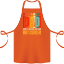 Kayaking Dad But Cooler Funny Kayak Cotton Apron 100% Organic Orange