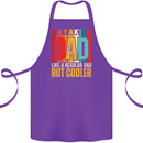 Kayaking Dad But Cooler Funny Kayak Cotton Apron 100% Organic Purple