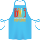 Kayaking Dad But Cooler Funny Kayak Cotton Apron 100% Organic Turquoise