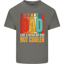 Kayaking Dad But Cooler Funny Kayak Mens Cotton T-Shirt Tee Top Charcoal