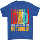 Kayaking Dad But Cooler Funny Kayak Mens T-Shirt 100% Cotton Royal Blue