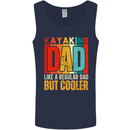 Kayaking Dad But Cooler Funny Kayak Mens Vest Tank Top Navy Blue