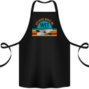 Kayaking Makes Me Wet Funny Kayak Canoe Cotton Apron 100% Organic Black