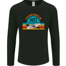 Kayaking Makes Me Wet Funny Kayak Canoe Mens Long Sleeve T-Shirt Black
