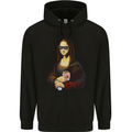 Kebab Mona Lisa Funny Food Childrens Kids Hoodie Black
