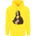 Kebab Mona Lisa Funny Food Childrens Kids Hoodie Yellow