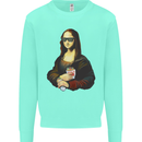 Kebab Mona Lisa Funny Food Kids Sweatshirt Jumper Peppermint