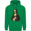 Kebab Mona Lisa Funny Food Mens 80% Cotton Hoodie Irish Green