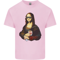 Kebab Mona Lisa Funny Food Mens Cotton T-Shirt Tee Top Light Pink