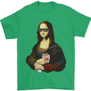 Kebab Mona Lisa Funny Food Mens T-Shirt 100% Cotton Irish Green