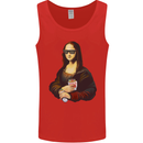 Kebab Mona Lisa Funny Food Mens Vest Tank Top Red