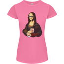 Kebab Mona Lisa Funny Food Womens Petite Cut T-Shirt Azalea