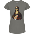 Kebab Mona Lisa Funny Food Womens Petite Cut T-Shirt Charcoal