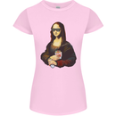 Kebab Mona Lisa Funny Food Womens Petite Cut T-Shirt Light Pink