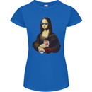 Kebab Mona Lisa Funny Food Womens Petite Cut T-Shirt Royal Blue