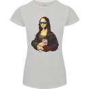 Kebab Mona Lisa Funny Food Womens Petite Cut T-Shirt Sports Grey
