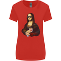 Kebab Mona Lisa Funny Food Womens Wider Cut T-Shirt Red