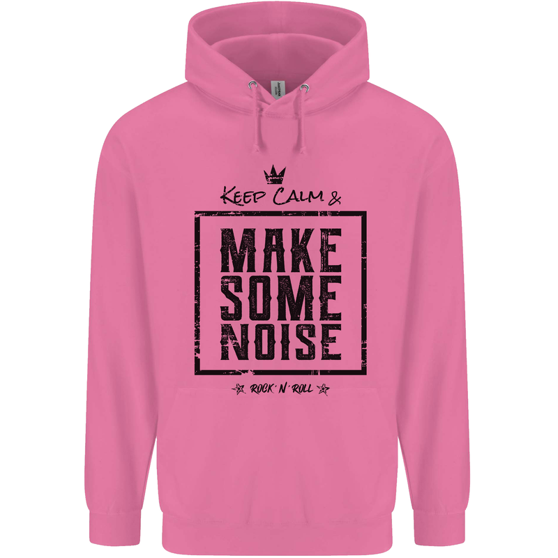 Keep Calm & Make Some Noise Rock n Roll Childrens Kids Hoodie Azalea