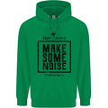 Keep Calm & Make Some Noise Rock n Roll Childrens Kids Hoodie Irish Green