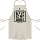 Keep Calm & Make Some Noise Rock n Roll Cotton Apron 100% Organic Natural