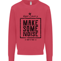 Keep Calm & Make Some Noise Rock n Roll Kids Sweatshirt Jumper Heliconia