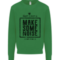 Keep Calm & Make Some Noise Rock n Roll Kids Sweatshirt Jumper Irish Green
