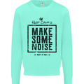 Keep Calm & Make Some Noise Rock n Roll Kids Sweatshirt Jumper Peppermint