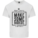 Keep Calm & Make Some Noise Rock n Roll Kids T-Shirt Childrens White