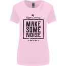 Keep Calm & Make Some Noise Rock n Roll Womens Wider Cut T-Shirt Light Pink