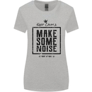 Keep Calm & Make Some Noise Rock n Roll Womens Wider Cut T-Shirt Sports Grey