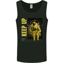 Keep Up Astronaut Spaceman Mens Vest Tank Top Black