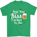 Keep Your Kiss Funny St Patricks Day Beer Mens T-Shirt 100% Cotton Irish Green