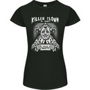 Killer Clown in Town Halloween Womens Petite Cut T-Shirt Black
