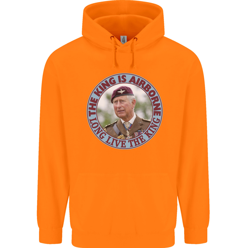 King Airborne Childrens Kids Hoodie Orange