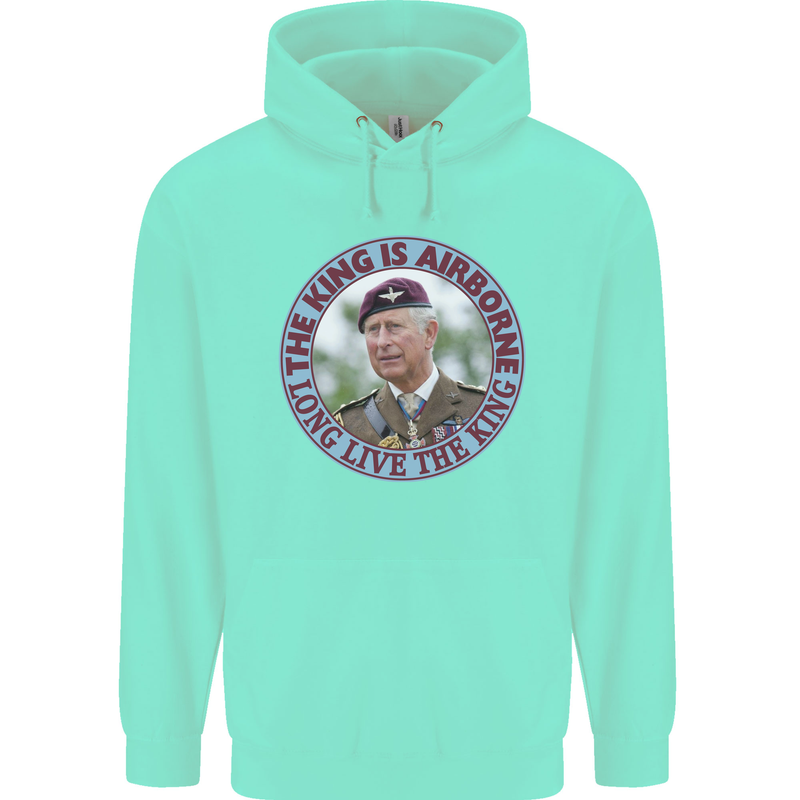 King Airborne Childrens Kids Hoodie Peppermint