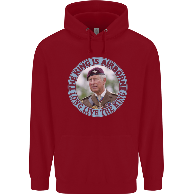 King Airborne Childrens Kids Hoodie Red