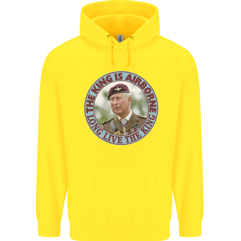 King Airborne Childrens Kids Hoodie Yellow