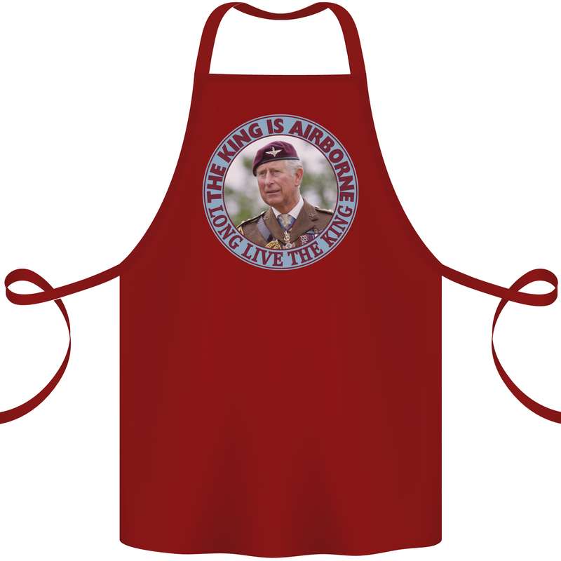 King Airborne Cotton Apron 100% Organic Maroon
