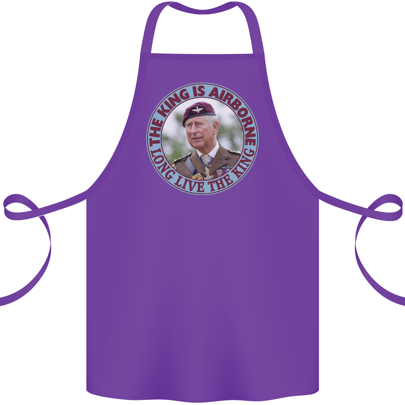 King Airborne Cotton Apron 100% Organic Purple