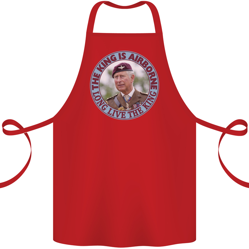 King Airborne Cotton Apron 100% Organic Red