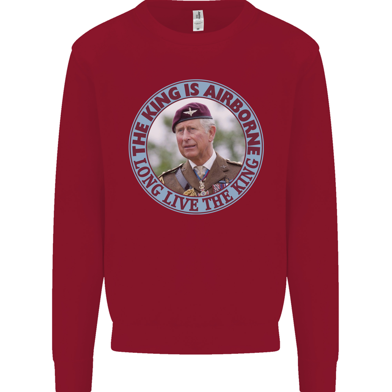 King Airborne Kids Sweatshirt Jumper Red