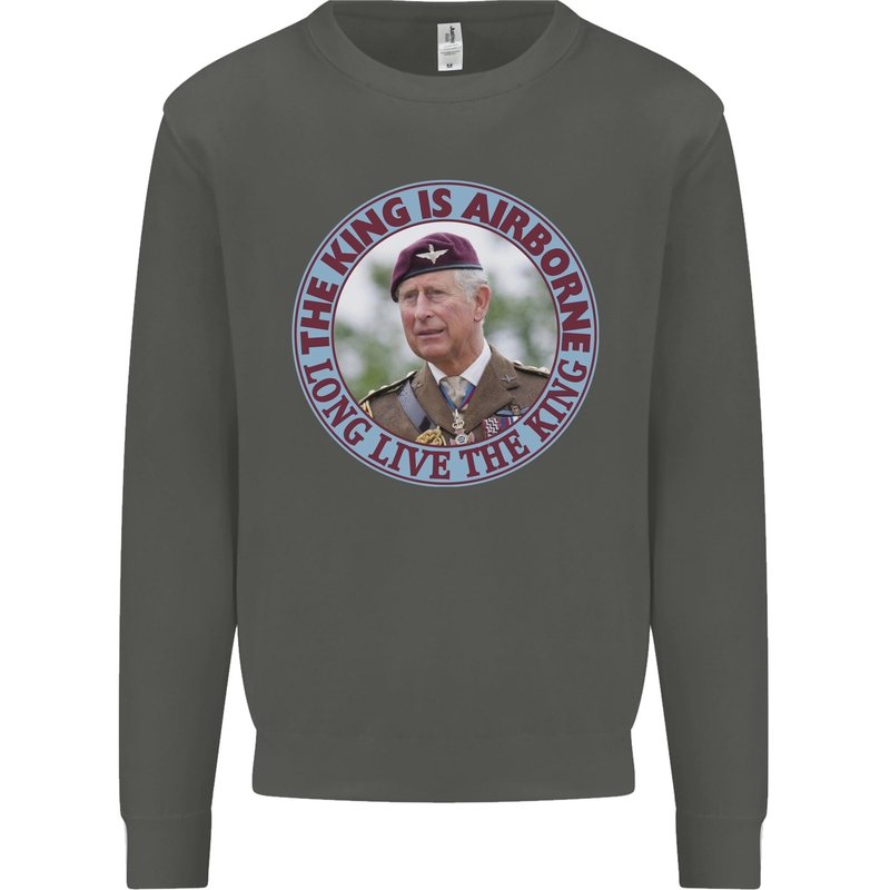 King Airborne Kids Sweatshirt Jumper Storm Grey
