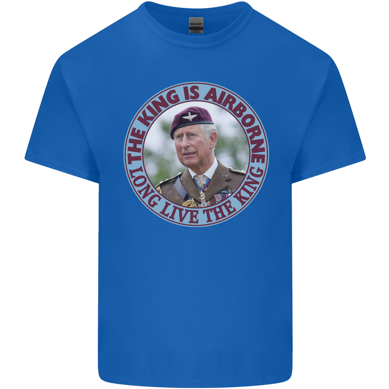 King Airborne Kids T-Shirt Childrens Royal Blue