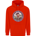 King Airborne Mens 80% Cotton Hoodie Bright Red