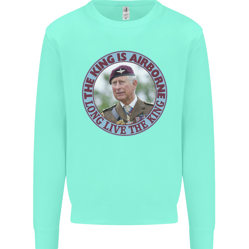 King Airborne Mens Sweatshirt Jumper Peppermint