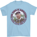 King Airborne Mens T-Shirt 100% Cotton Light Blue