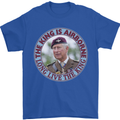 King Airborne Mens T-Shirt 100% Cotton Royal Blue