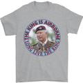 King Airborne Mens T-Shirt 100% Cotton Sports Grey