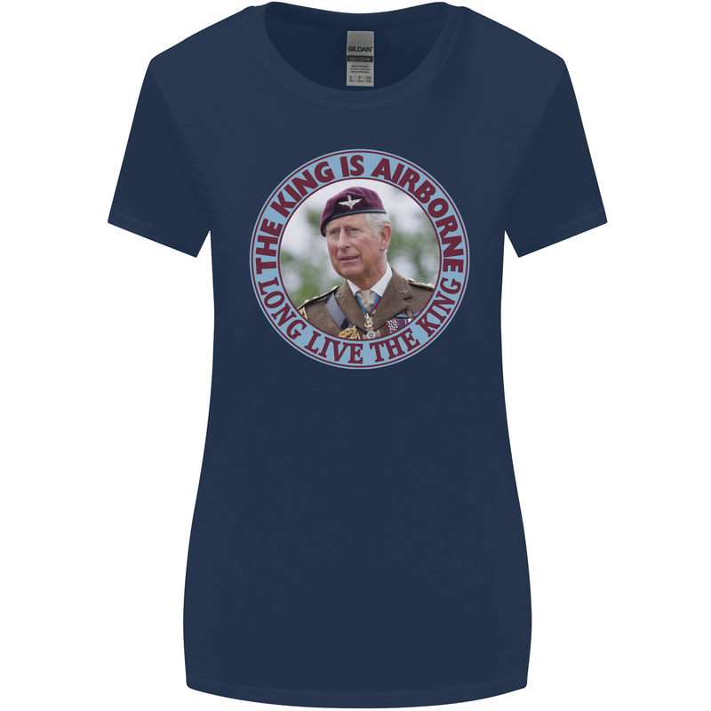 King Airborne Womens Wider Cut T-Shirt Navy Blue